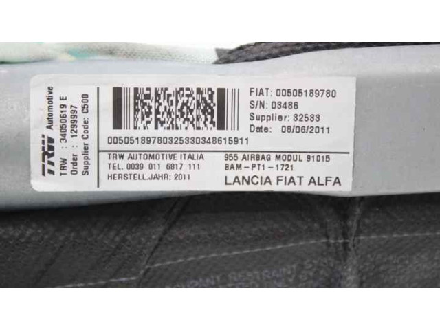 Боковая подушка безопасности 505189780 Alfa Romeo Mito