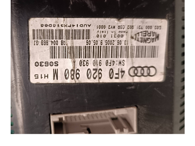 Панель приборов 4F0920980M, 502000721902   Audi A6 S6 C6 4F       