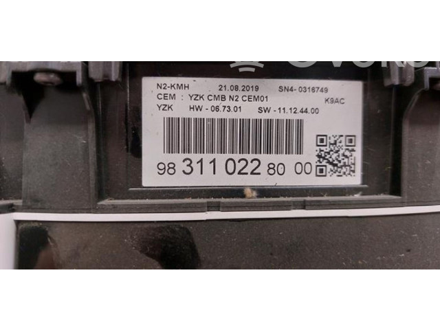 Přístrojová deska Citroen Berlingo 2019 9831102280