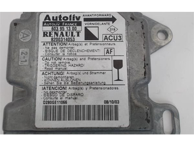 Блок подушек безопасности 8200314053, 603951300   Nissan Kubistar