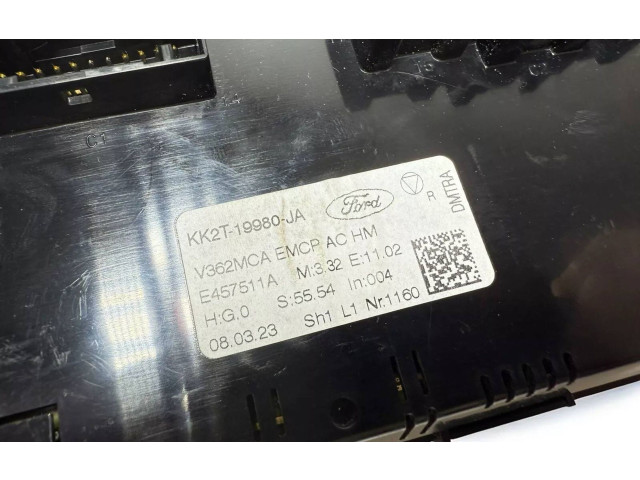 Блок управления климат-контролем KK2T19980JA, E457511A   Ford Transit Custom