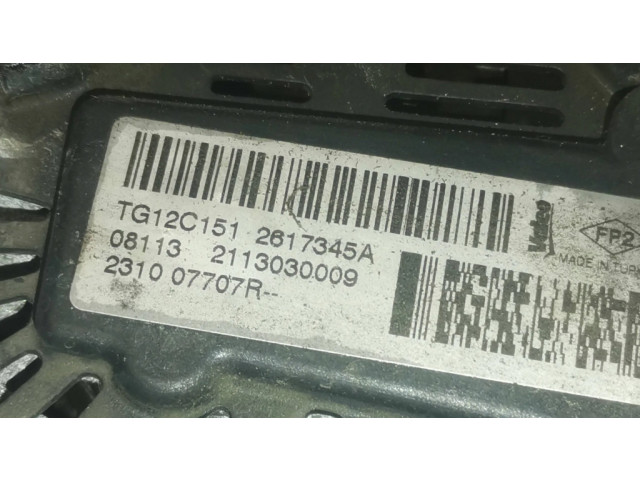 Генератор 231007707R, TG12C151   Dacia Duster 1.5     