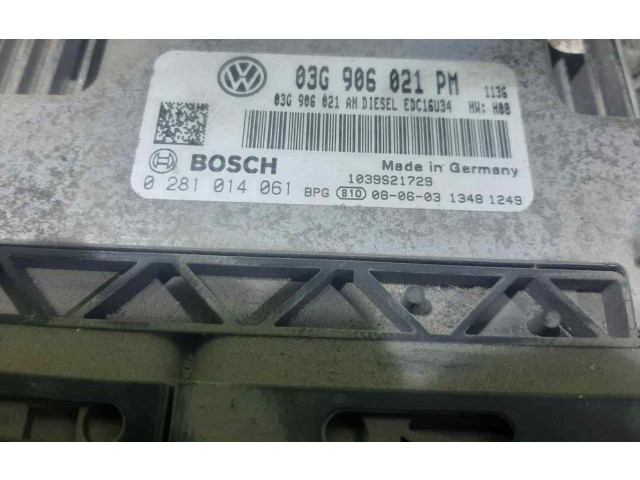 Блок управления двигателем Блок управления 03G906021PM Volkswagen Jetta V