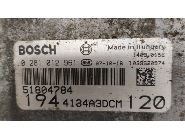 Řídící jednotka 0281012961, 51804784 Fiat Croma 2007