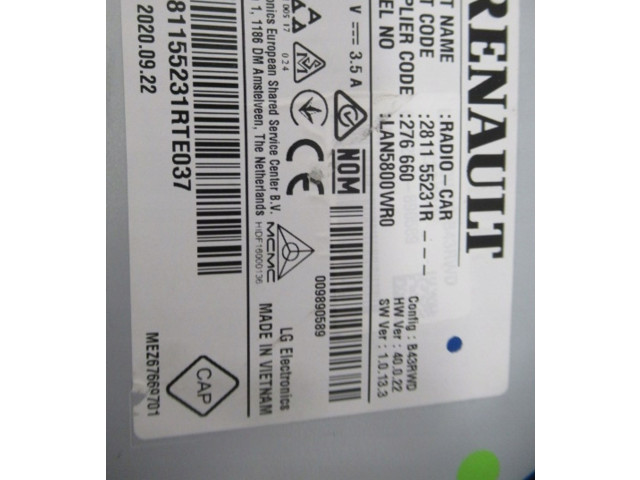 Дисплей    281155231R   Renault Captur