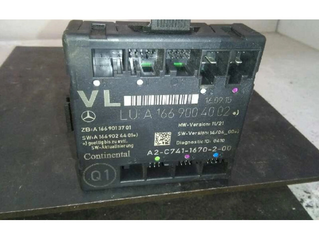 Блок комфорта A1669004002, 1669004002   Mercedes-Benz GLA W156   