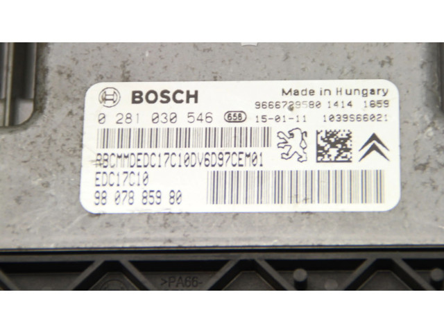 Блок управления двигателя 9807885980 Peugeot 2008 I