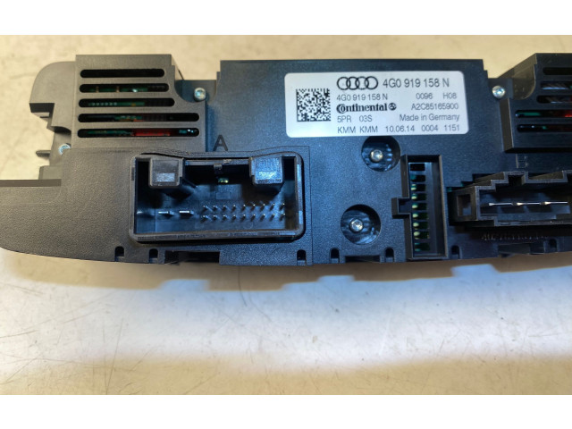 Блок управления климат-контролем 4G0919158, 4G0919158N Audi A6 S6 C7 4G