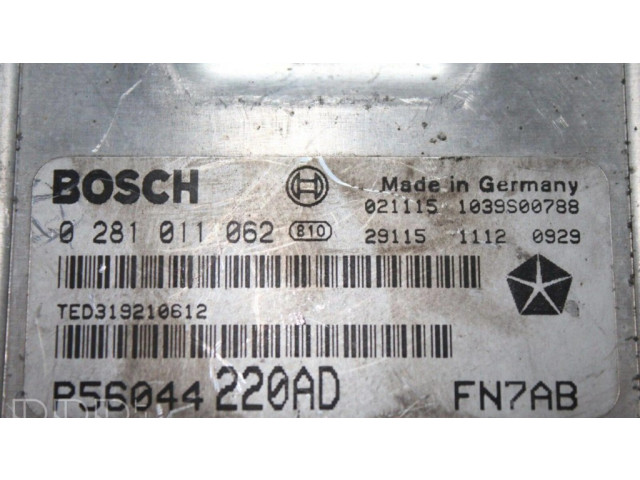 Блок управления двигателя ED3192106, 1039S00788   Jeep Cherokee III KJ