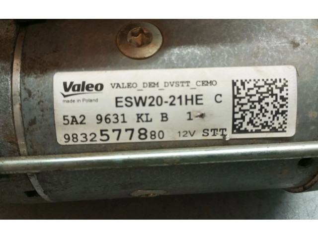 Интеркулер  9832577880, ESW2021HE   Peugeot Partner III 