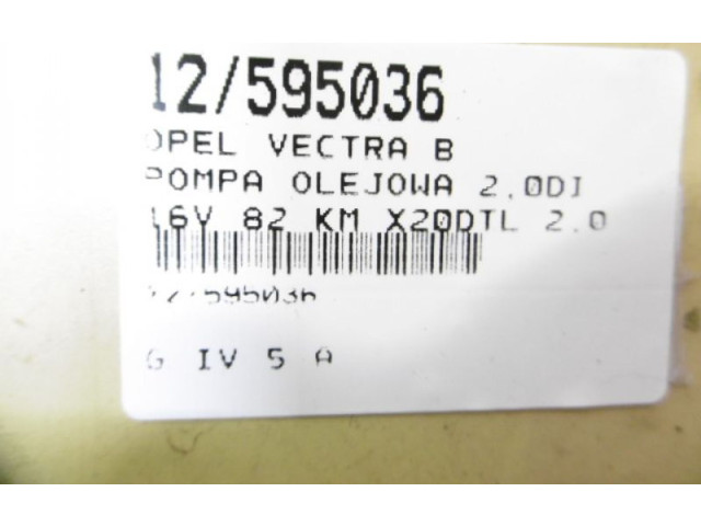 Čerpadlo oleje 90529141, 90529141 Opel Vectra B