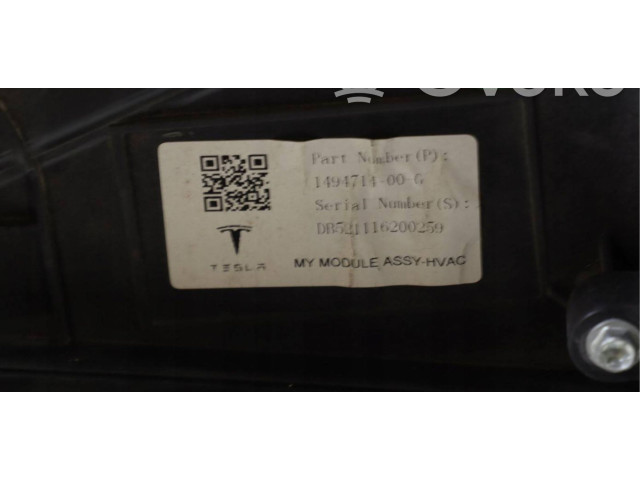Вентилятор печки 1494714-00-C, 149471400C Tesla Model 3