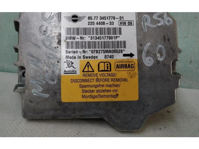 Блок подушек безопасности 65773451779-01, 65773451779-01   Mini One - Cooper Coupe R56