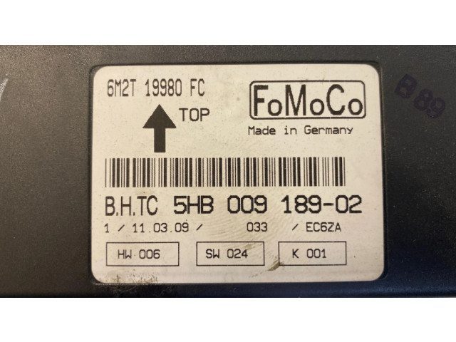 Блок управления климат-контролем 6M2T19980FC, 5HB00918902 Ford Galaxy