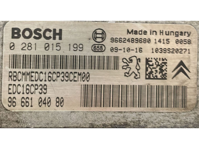 Комплект блоков управления 0281015199, 0281015199   Lancia Phedra