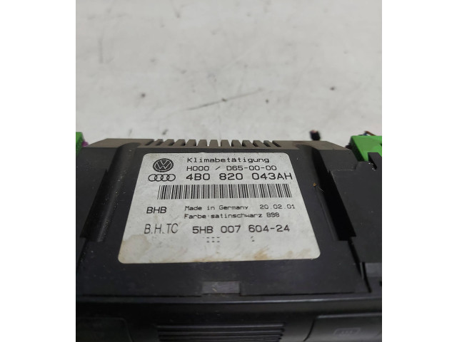 Блок управления климат-контролем 4B0820043AH, 5HB00760424 Audi A6 S6 C5 4B