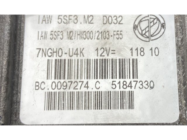 Řídící jednotka 51847330, 51847330   Fiat Punto Evo 2010