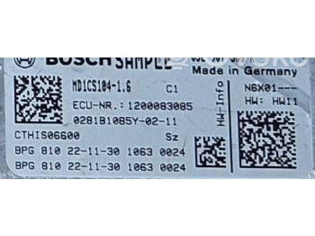 Řídící jednotka 05L907309K, 1200083085 Volkswagen Caddy 2022