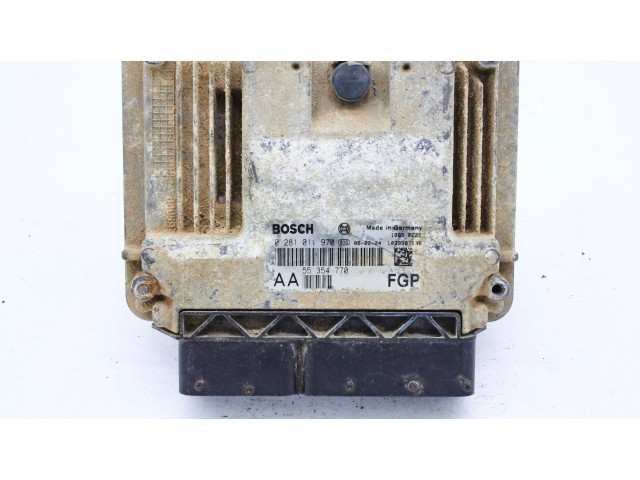 Řídící jednotka 55354770, 0281011970   Saab 9-3 Ver1 2003