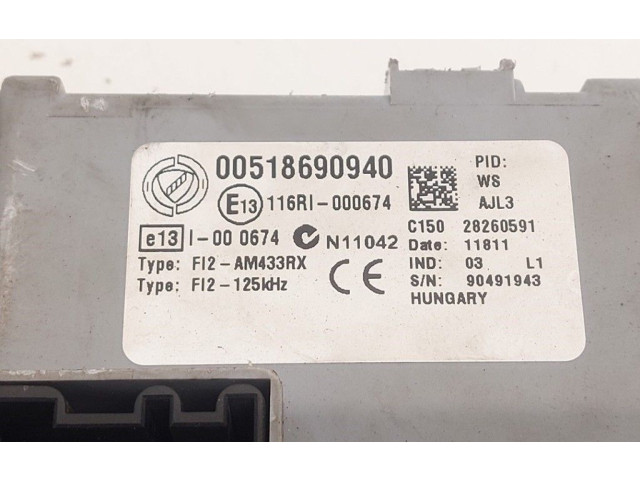 Vstřikovač 51896809, 518690940   Fiat Punto (199)    199.B.4000(Euro 5) 