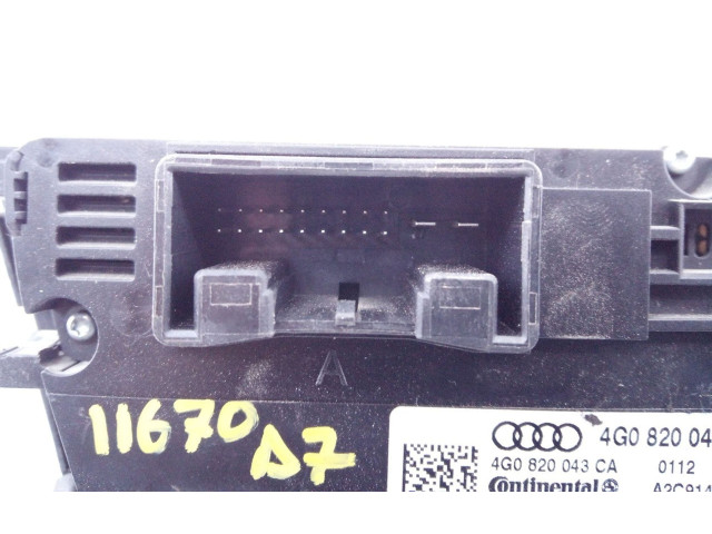 Блок управления климат-контролем 4G0820043CA, E2-A1-29-2   Audi A7 S7 4G