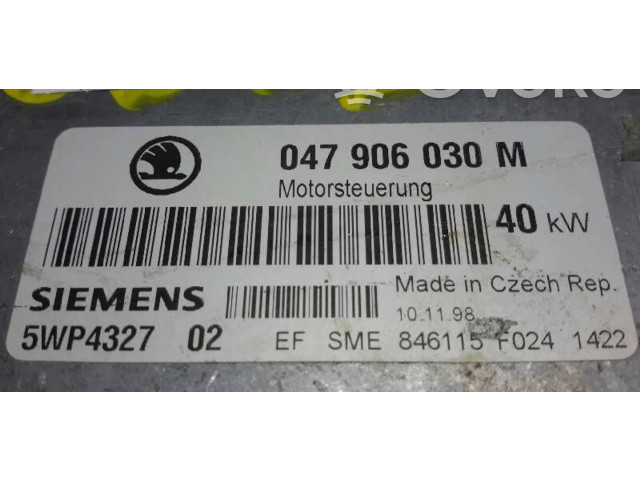Řídící jednotka 5WP432702, 047906030M   Skoda Felicia II 1999