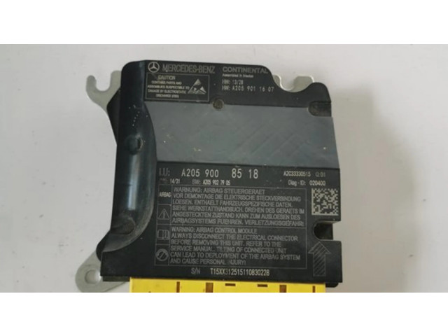 Блок подушек безопасности A2059008518   Mercedes-Benz C W205
