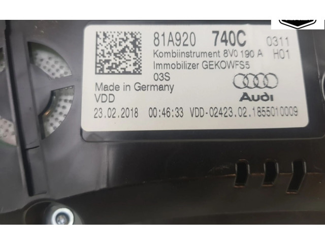 Панель приборов 81A920740C, 81A920740C Audi Q2 -