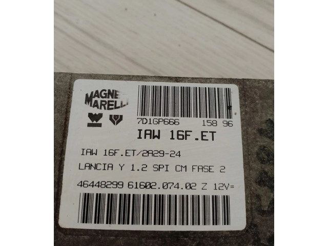 Блок управления двигателем Блок управления 46448299 Lancia Ypsilon