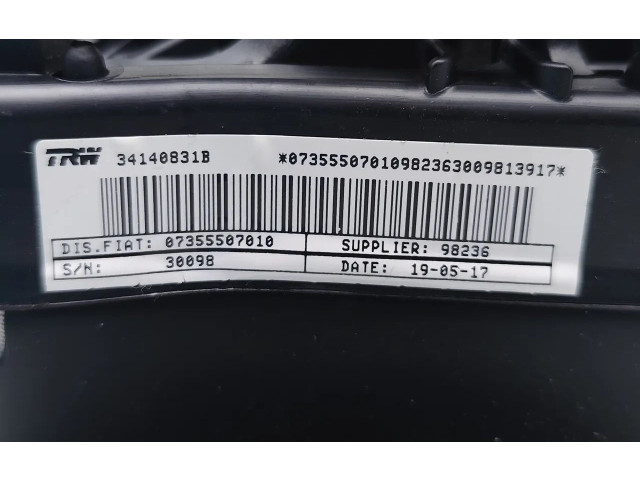 Подушка безопасности водителя 07355507010, 34140831B   Opel Combo D