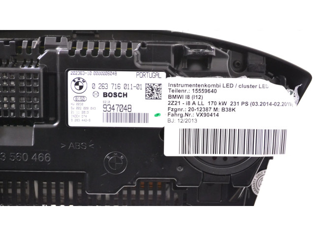 Přístrojová deska BMW i8 2014 0263716011, 9347048
