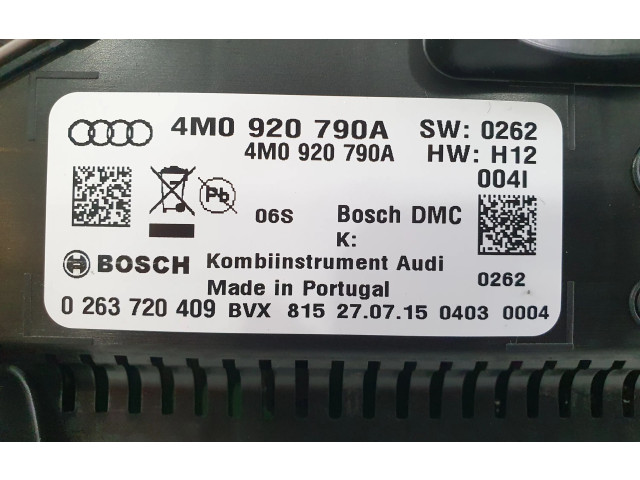 Přístrojová deska  Audi Q7 4M 2016 4M0920790A, 0263720409  