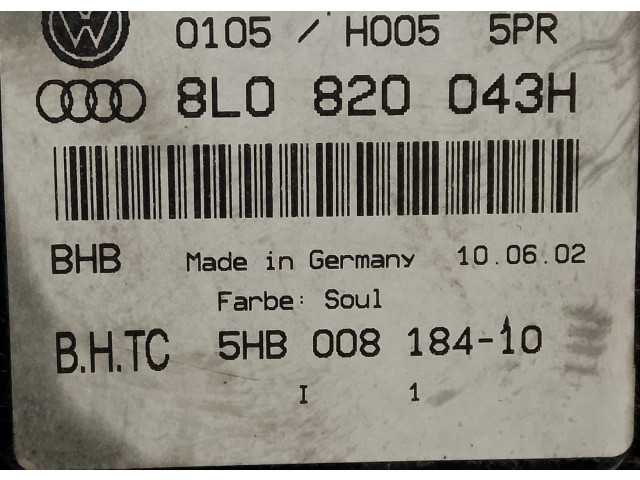 Блок управления климат-контролем 8L0820043H, 8L0820043H Audi A3 S3 8L