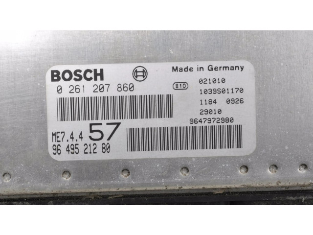 Řídící jednotka 9649521280, 0261207860 Citroen C3 Pluriel 2003