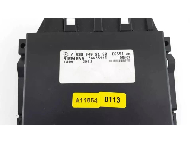 Блок управления коробкой передач A0225452132, 5WK33965 Mercedes-Benz ML W163