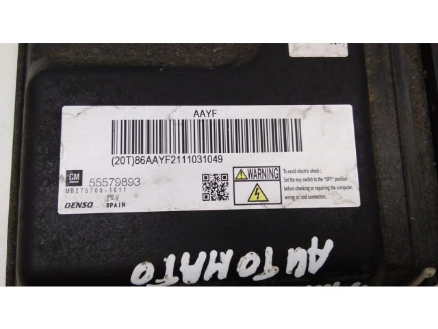 Блок управления двигателя 55579893 Opel Meriva B