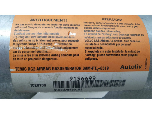Подушка безопасности пассажира 9156699, G130370480193 Volvo V70