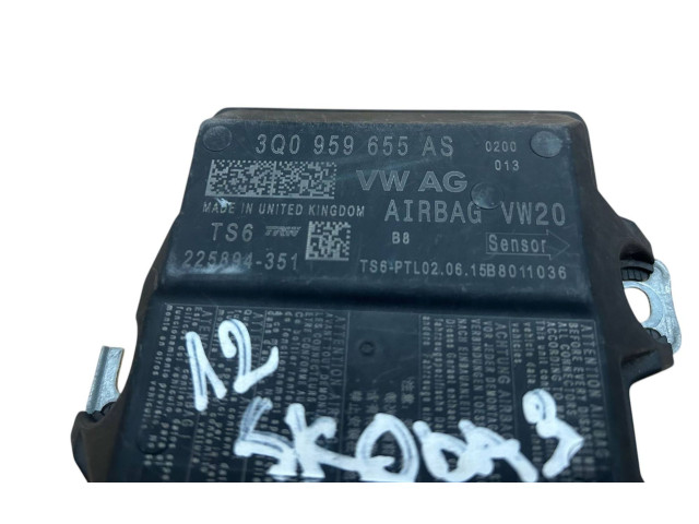 Блок подушек безопасности 3Q0959655AS, 225894351   Skoda Octavia Mk3 (5E)