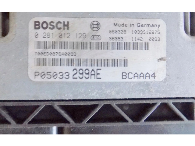 Řídící jednotka 0281013201 Dodge Caliber 2007