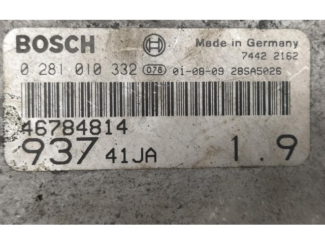 Řídící jednotka 0281010332 Alfa Romeo 166 2002