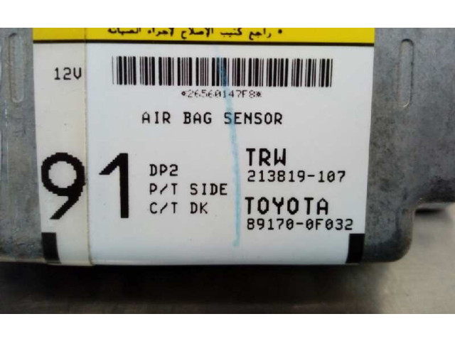 Блок подушек безопасности 891700F032, 213819107   Toyota Corolla Verso E121