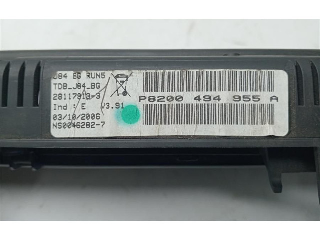 Спидометр (приборный щиток)    P8200494955A, 0090059   Renault Scenic II -  Grand scenic II