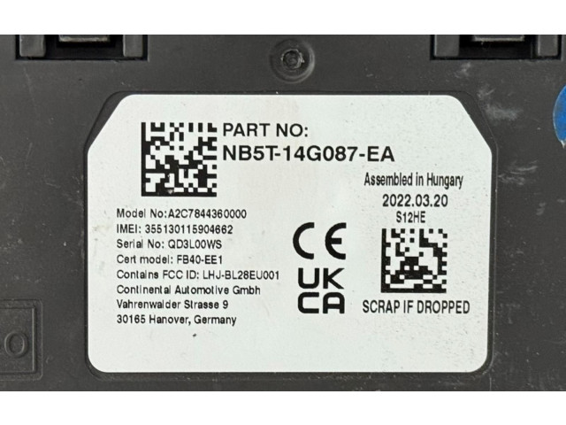 Блок управления NB5T-14G087-EA Ford Puma