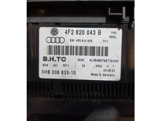Блок управления климат-контролем    Audi A6 S6 C6 4F