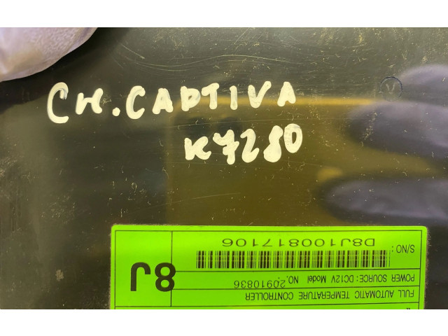 Блок управления климат-контролем 20910836, D8J100817106 Chevrolet Captiva