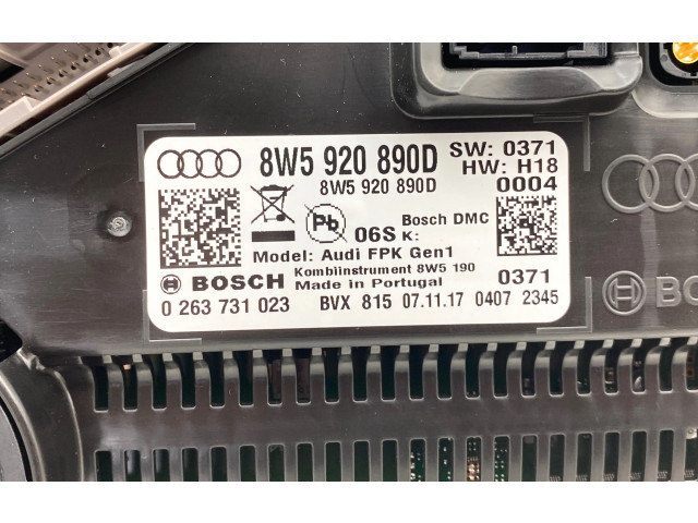 Панель приборов 8W5920890D, 0263731023 Audi Q5 SQ5