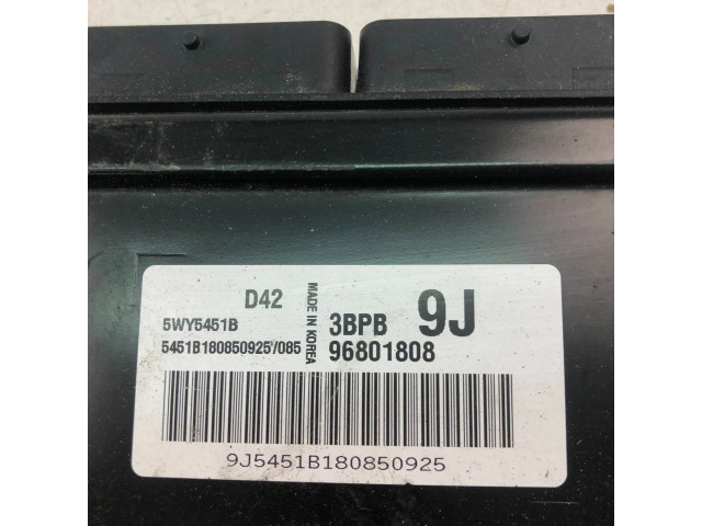 Блок управления двигателем Блок управления 96801808   Chevrolet Matiz