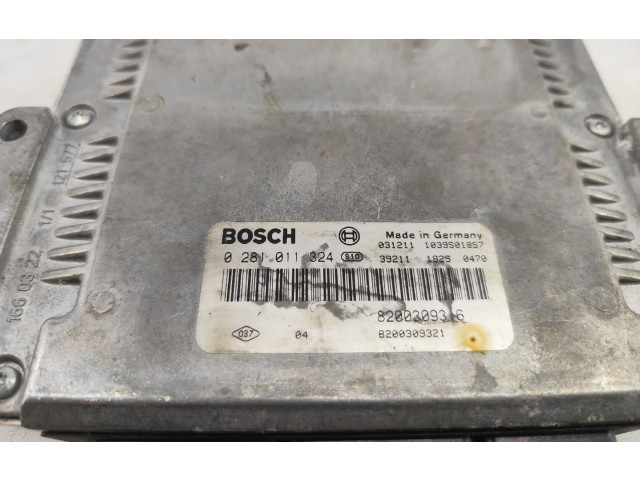 Řídící jednotka 8200309316, 0281011324   Renault Espace -  Grand espace V 2004