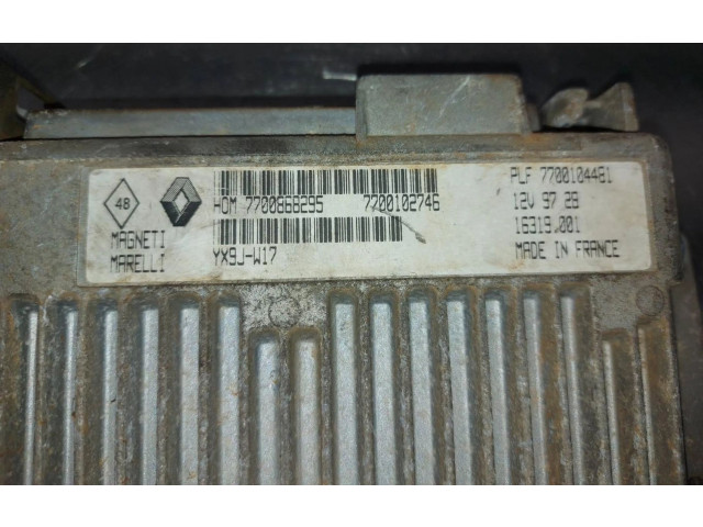 Блок управления двигателем Блок управления 7700868295   Renault Clio I