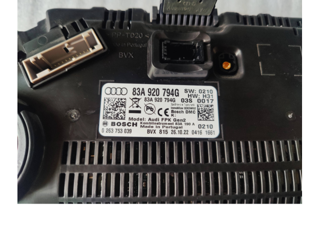 Панель приборов 83A920794G, 0263753039   Audi Q3 F3       